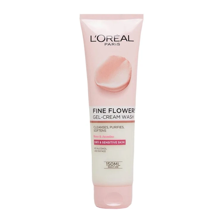 شوینده صورت لورآل مدل فاین فلاور fine flower ؛ مناسب پوست خشک و حساس