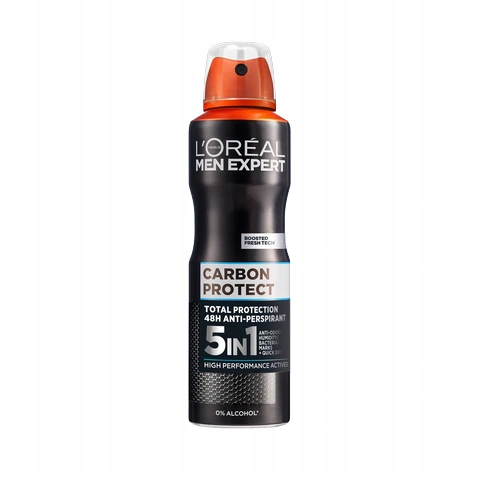 اسپری ضد تعریق مردانه لورآل مدل ۵IN1 carbon protect
