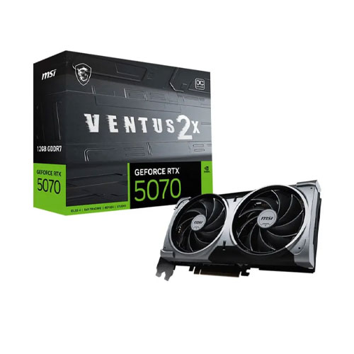 MSI GeForce RTX5070 12GB VENTUS 2X OC GDDR7 GRAPHIC CARD — تصویر ۳