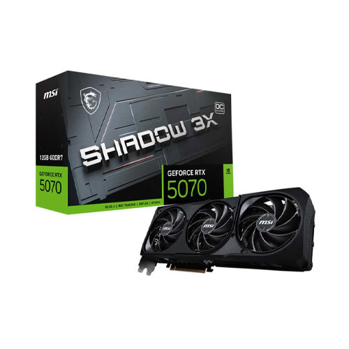 MSI GeForce RTX5070 12G SHADOW 3X OC GDDR7 GRAPHIC CARD