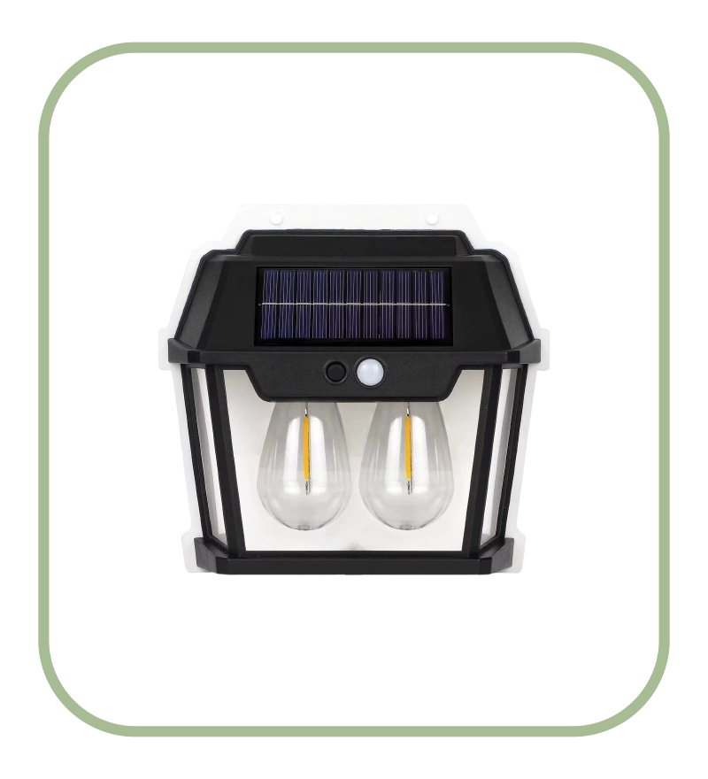دیوارکوب خورشیدی دو لامپ مدل HW-999-2W