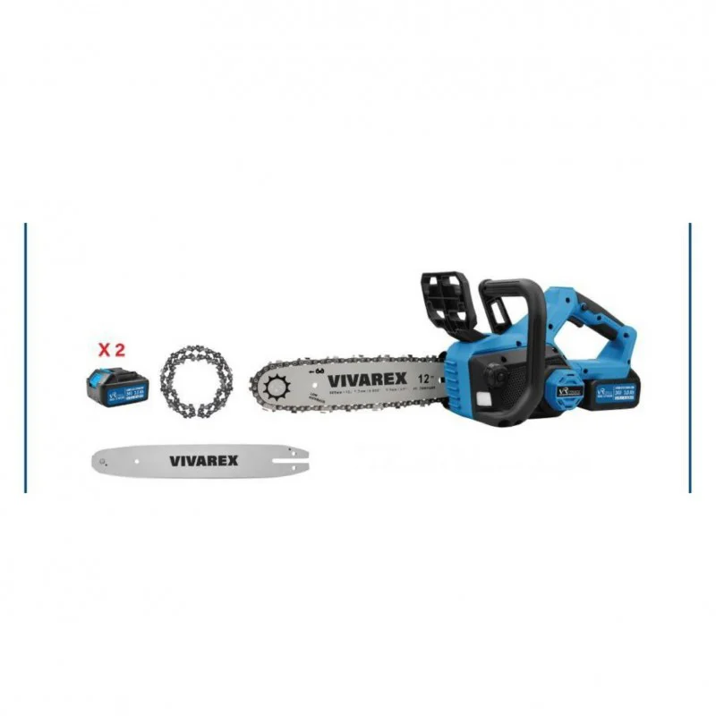 اره زنجیری شارژی ۳۰ سانت ویوارکس ۲ باطری مدل VR2412V-CS باطری 20 ولت — تصویر ۲