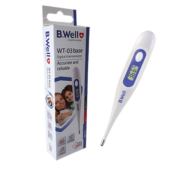 تب سنج دیجیتالی بی ول B.well WT-03 Base — تصویر ۳