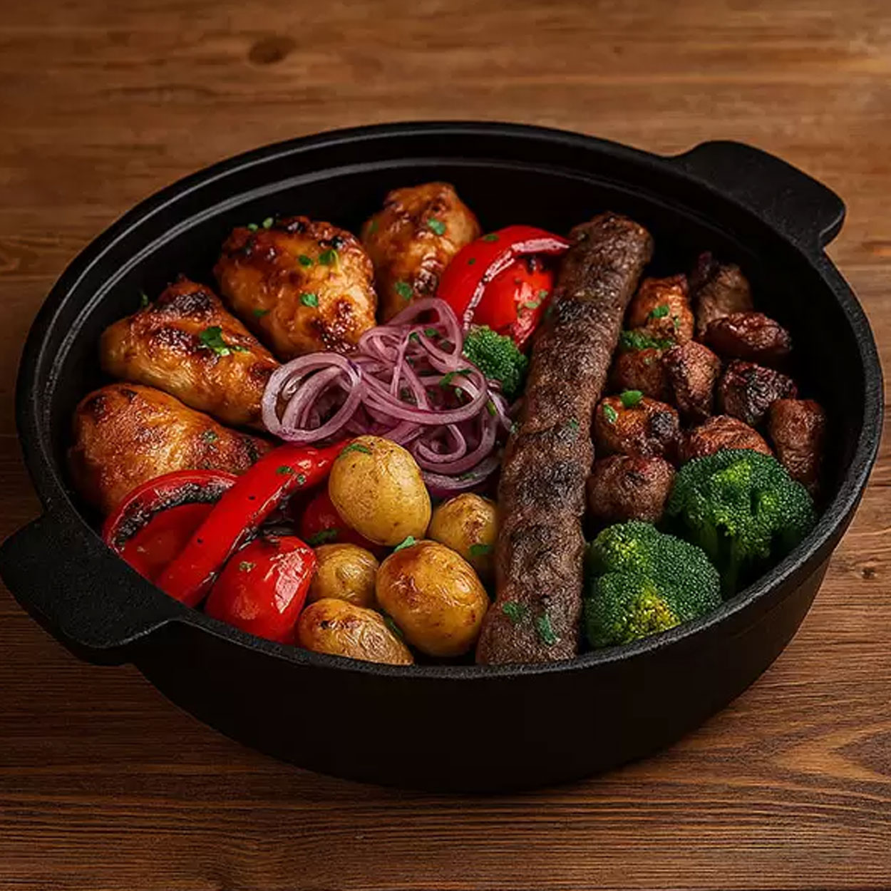ماهیتابه چدنی مدل دو نفره — تصویر ۵