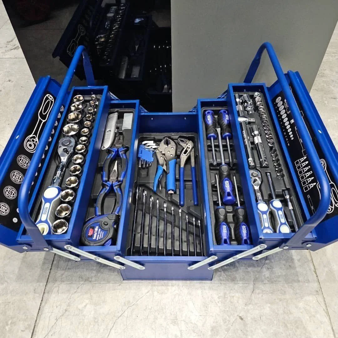 مجموعه جعبه بکس و ابزار ۸۵ عددی صنعتی جدید باس مدل Box-85N