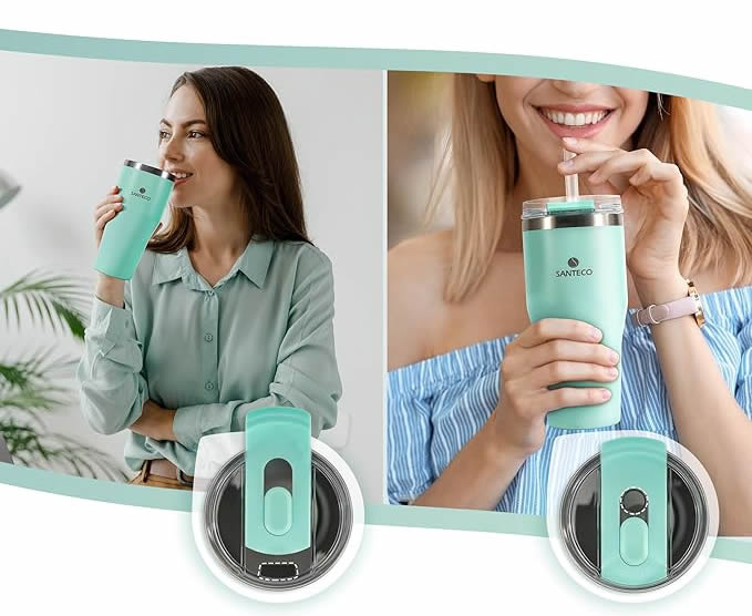 ماگ نی دار سانتکو اسکپ فیروزه ای SANTECO ESCAPE 590 CC — تصویر ۳