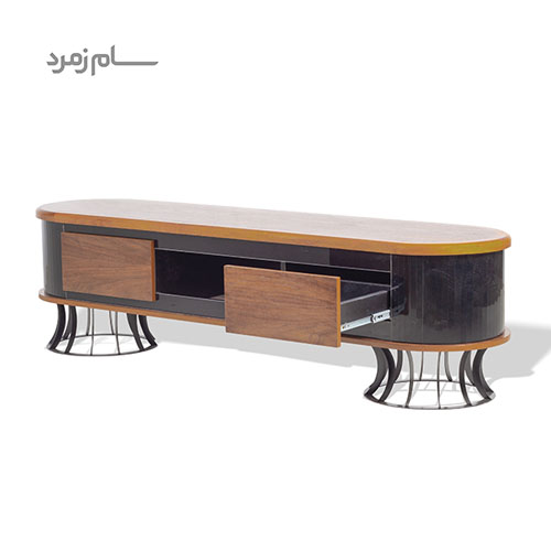 میز تلویزیون متین R350 مشکی — تصویر ۳