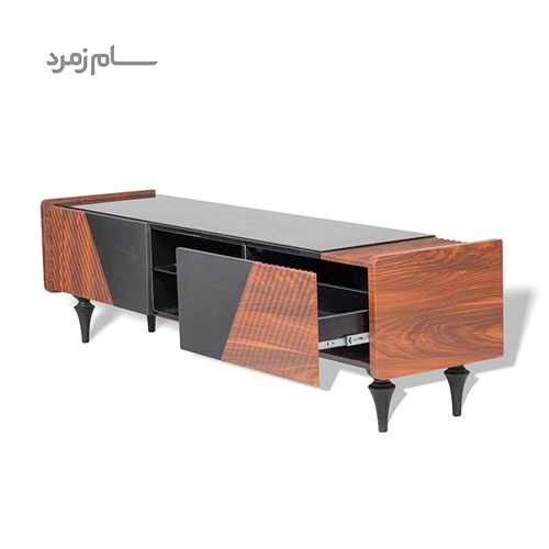 میز تلویزیون متین R290 والیس مشکی — تصویر ۳