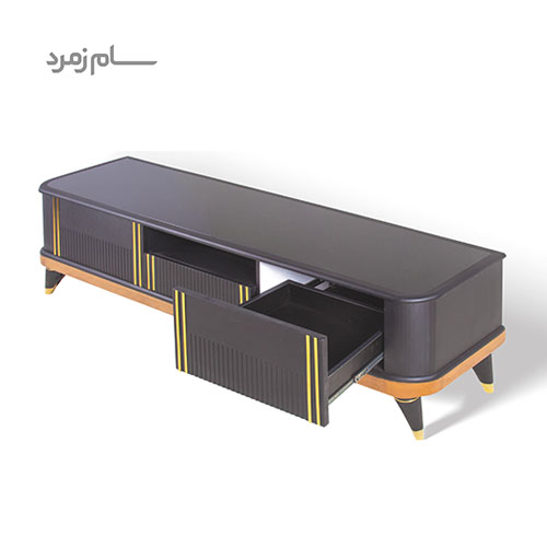 میز تلویزیون متین R280 مشکی — تصویر ۳
