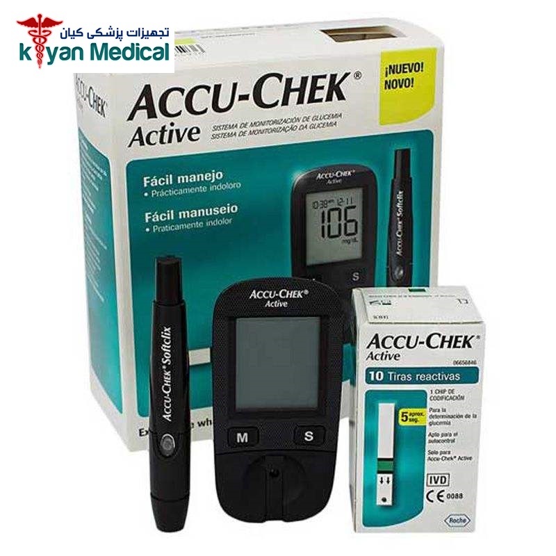دستگاه تست قند خون اکیو چک مدل Accu Chek Active — تصویر ۲