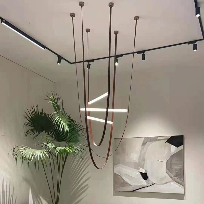 لوستر آویز مدرن مدل Wire Line 3 کد L364