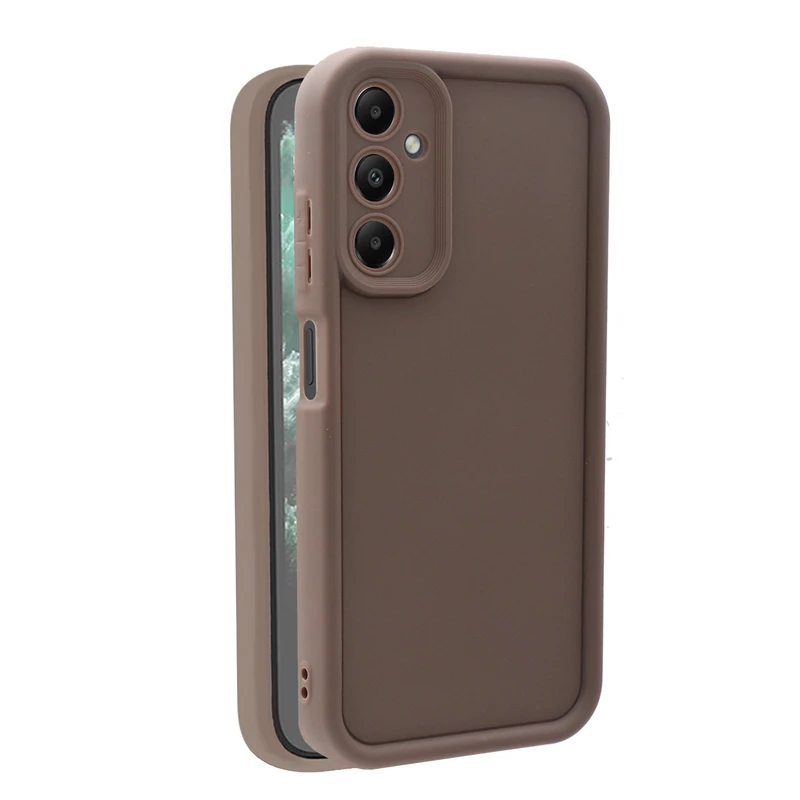 کاور پک سه عددی مدل Puffer مناسب برای گوشی سامسونگ Galaxy A05s – رنگ مشکی-زرشکی-قهوه ای — تصویر ۳