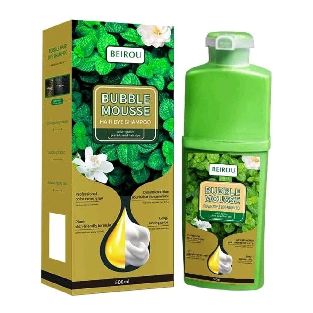 شامپو رنگ مو قهوه‌ای سوخته بابل موس حجم 500 میلی‌لیتر | Babble Mousse Dark Brown Hair Color Shampoo 500ml — تصویر ۲