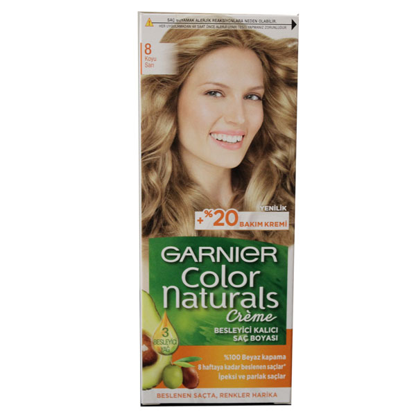 کیت رنگ مو گارنیه بلوند روشن 8 Color Naturals