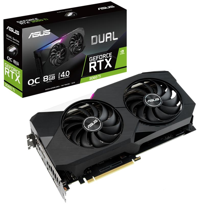 کارت گرافیک ایسوس RTX 3060 Ti ASUS DUAL OC 8GB
