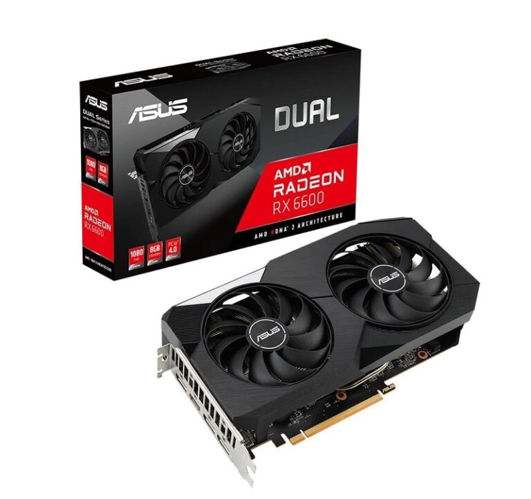 کارت گرافیک ایسوس Dual Radeon RX 6600 ASUS ظرفیت 8 گیگابایت