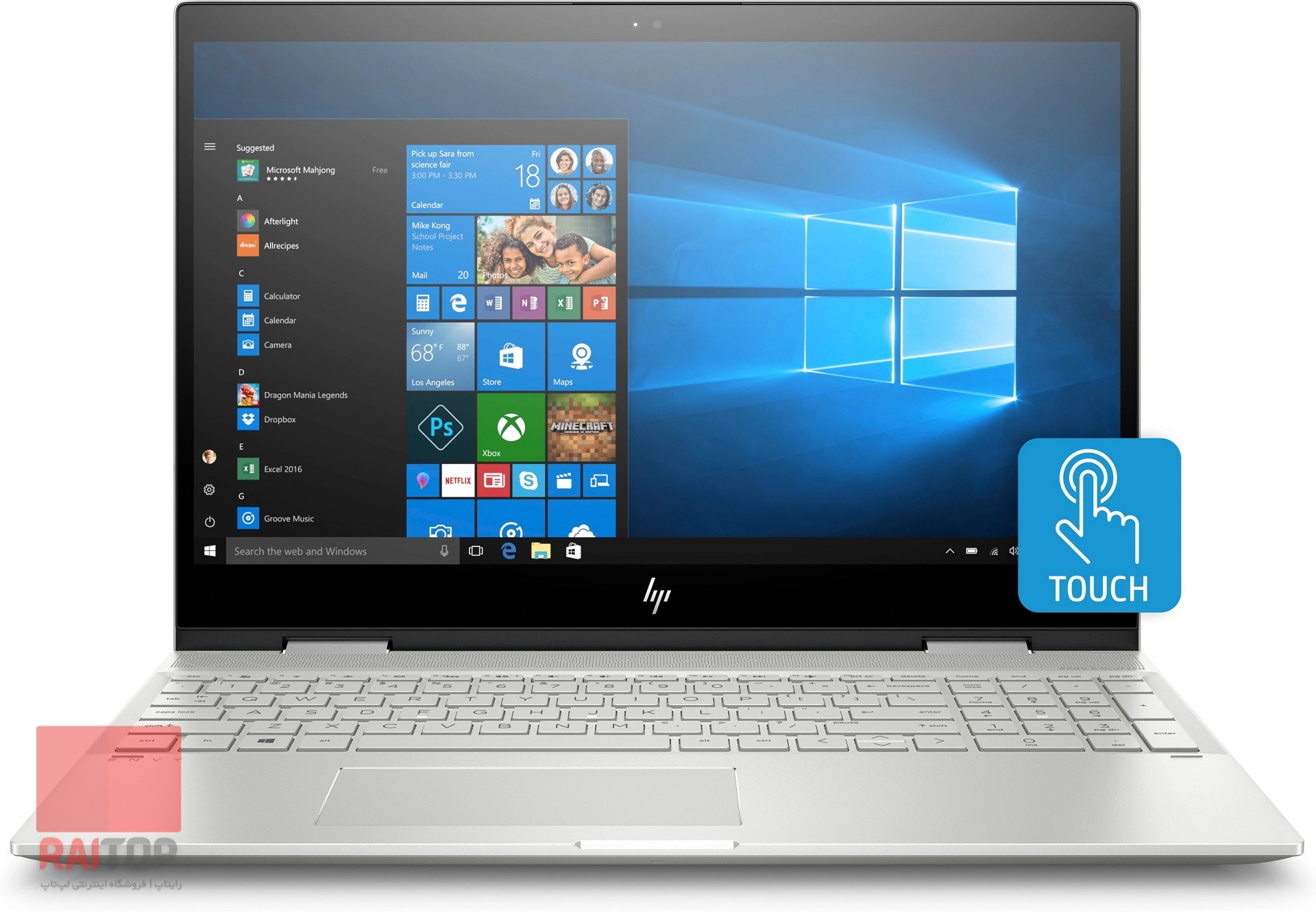 لپ تاپ استوک 15 اینچی HP مدل ENVY x360 – 15m-cn0