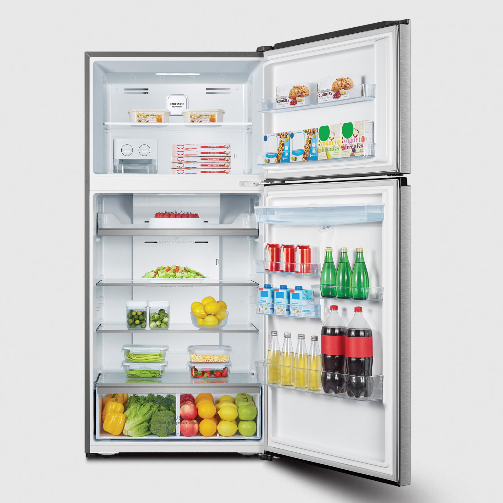 یخچال فریزر بالا هایسنس RFT-560W سفید — تصویر ۳
