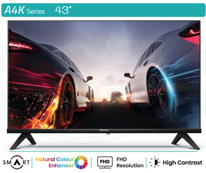 تلویزیون هوشمند 43 اینچ هایسنس مدل LED 43 A4AN