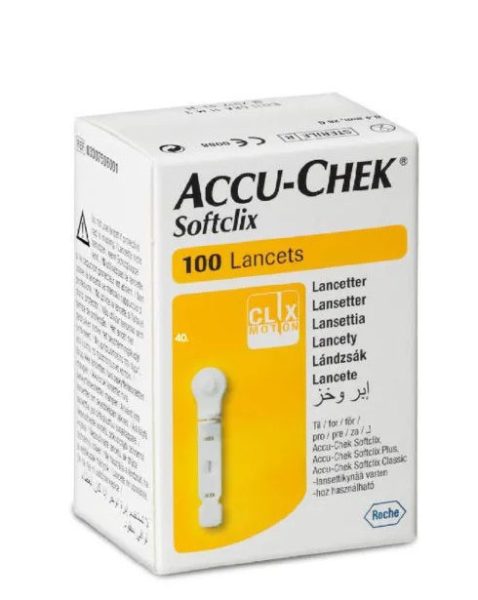 سوزن تست قند خون لنست اکیو چک ۱۰۰ عددی Accu-Chek softclix