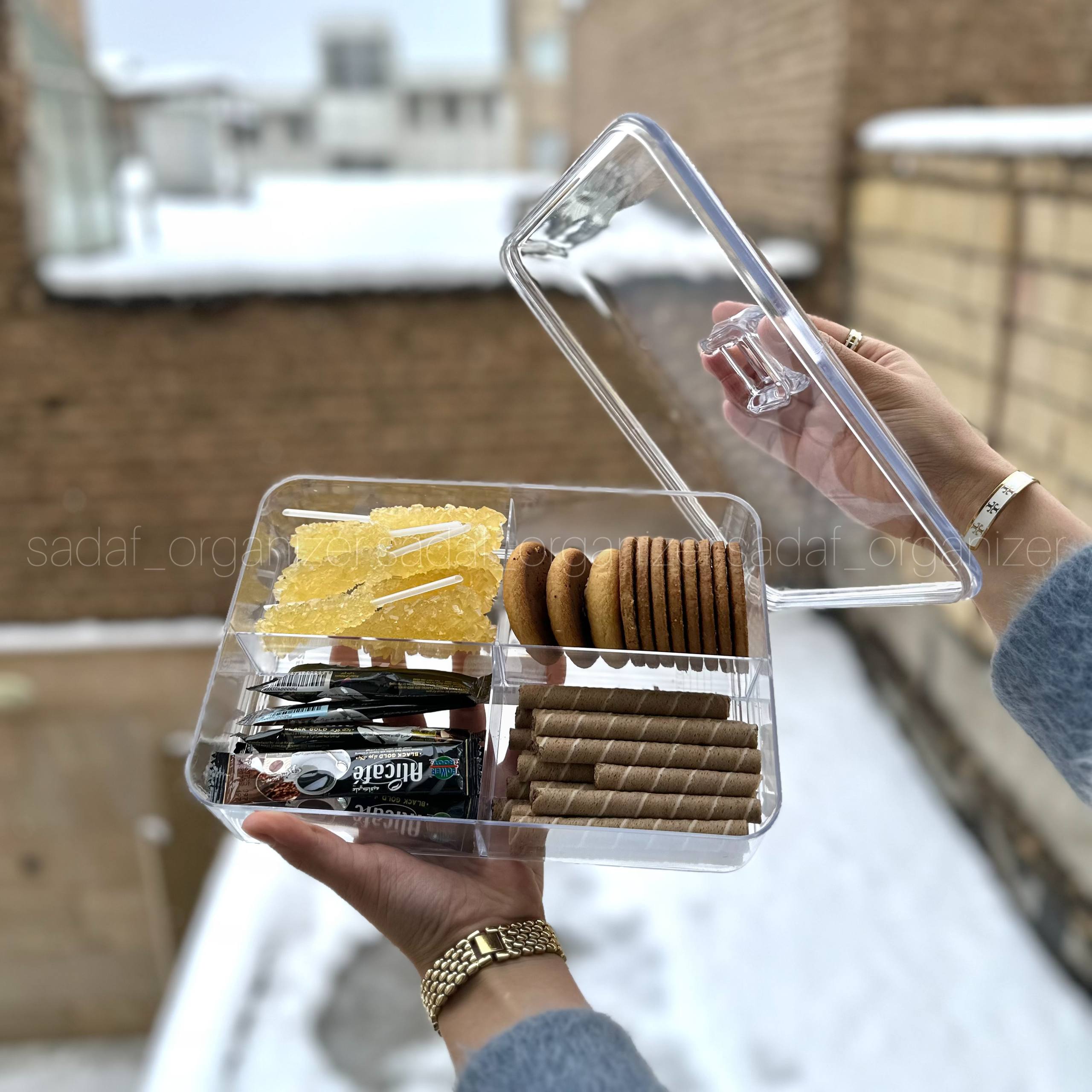 ظرف پذیرایی اکرولیک (مستطیل ) — تصویر ۲