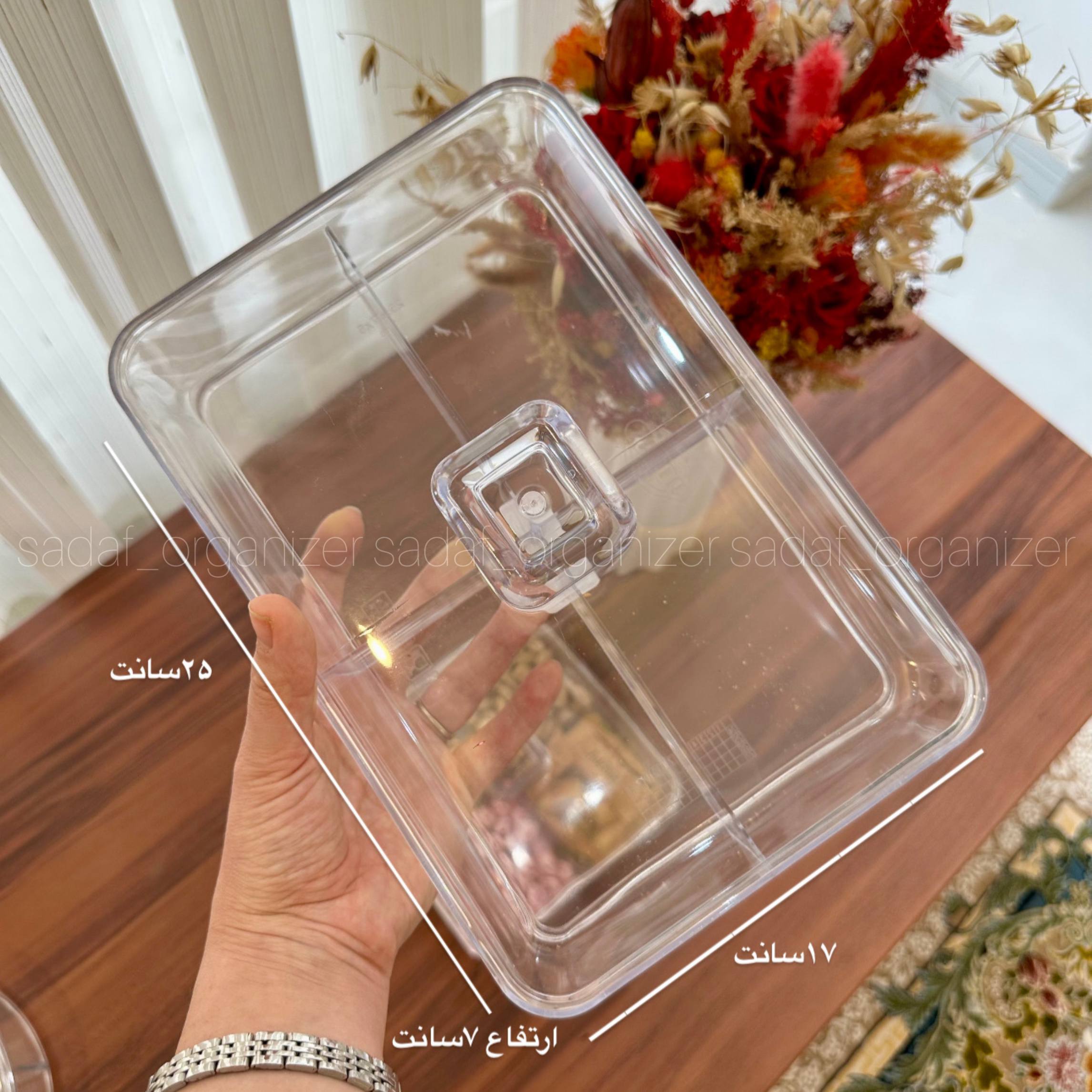 ظرف پذیرایی اکرولیک (مستطیل ) — تصویر ۳
