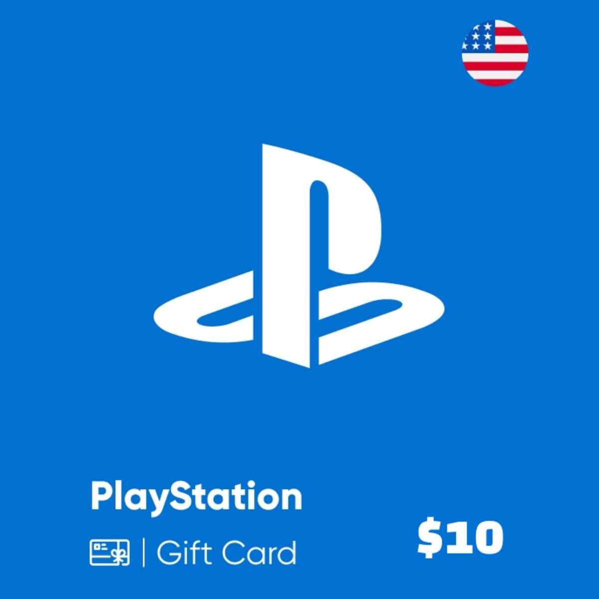 گیفت کارت پلی استیشن آمریکا PSN Gift Card USA $10 — تصویر ۲