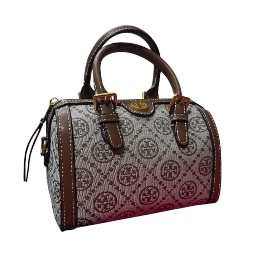 کیف دستی زنانه توری برچ مدل Mini Logo Monogram Duffle