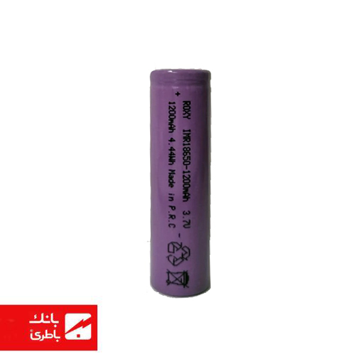 باتری لیتیوم یون 18650 روکسی 1200 میلی آمپرساعت — تصویر ۲