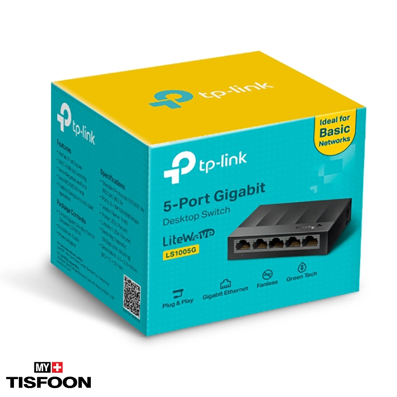 سوییچ ۵ پورت گیگابیتی تی پی-لینک مدل LS1005G — تصویر ۲