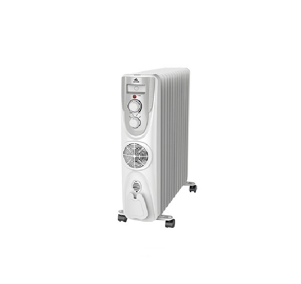 شوفاژ برقی ایوولی (evvoli) ۱۳ پره فن دار مدل EVOH- 13FW-B — تصویر ۲