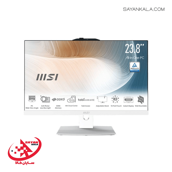 کامپیوتر همه کاره ام اس آی مدل AIO MSI AM242P 1M CORE3 100U RAM 8GB SSD 500GB WHITE
