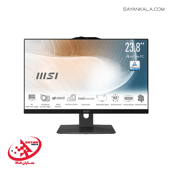 کامپیوتر همه کاره ام اس آی مدل AIO MSI AM242P 1M CORE3 100U RAM 8GB SSD 1TB BLACK