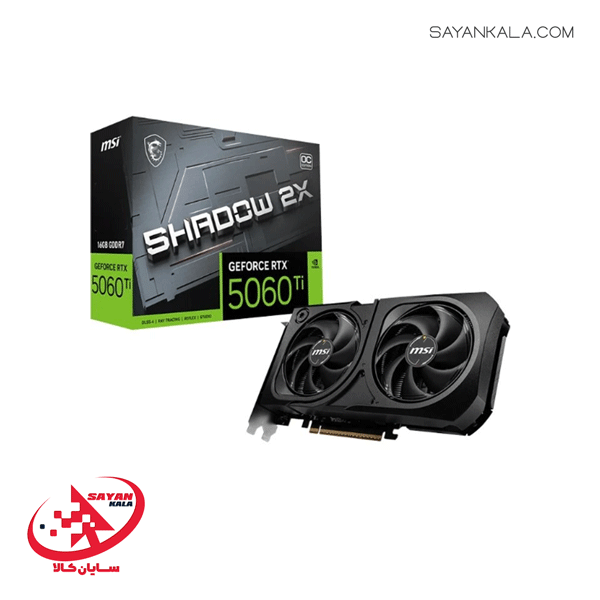 کارت گرافیک ام اس آی مدل GRAPHICS CARD MSI GeForce RTX 5060 TI SHADOW 2X OC 16GB