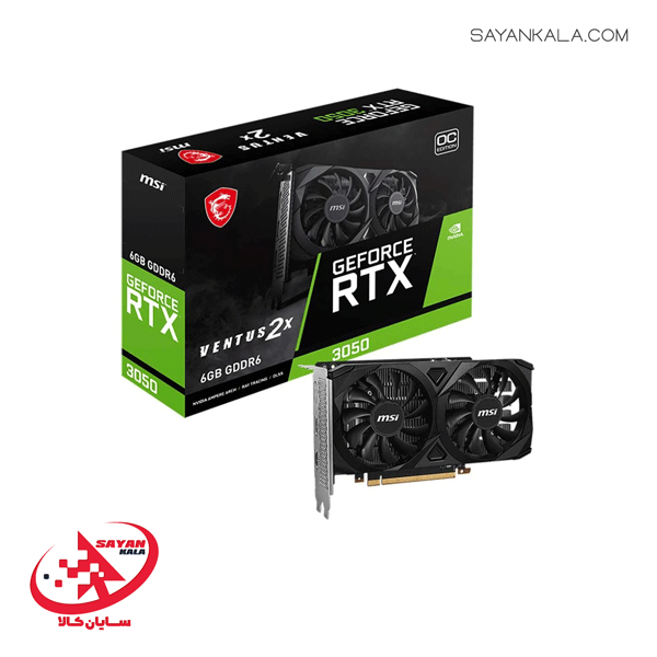 کارت گرافیک ام اس آی مدل GRAPHICS CARD MSI GeForce RTX 3050 VENTUS 2X OC 6GB