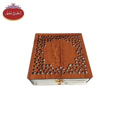 پک هدیه چوبی یک مثقالی قفل دار با هاون — تصویر ۵