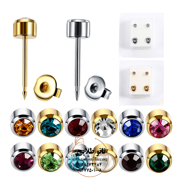 گوشواره دستگاه گوش سوراخ کن (پیرسینگ) کد T392 — تصویر ۲