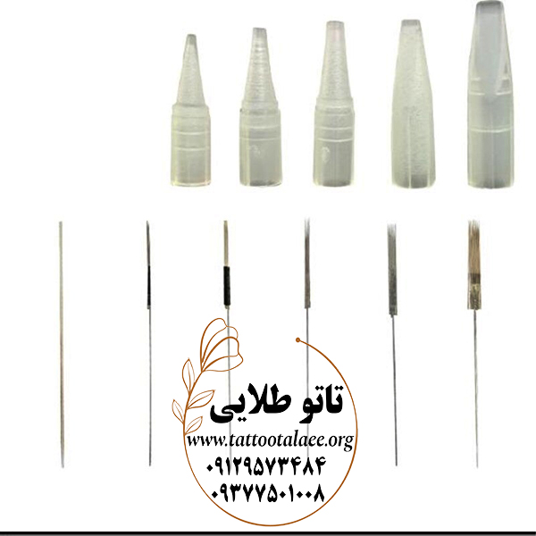 سوزن قدیمی تاتو و سرپلاک بسته 5 عددی کد T355 — تصویر ۲