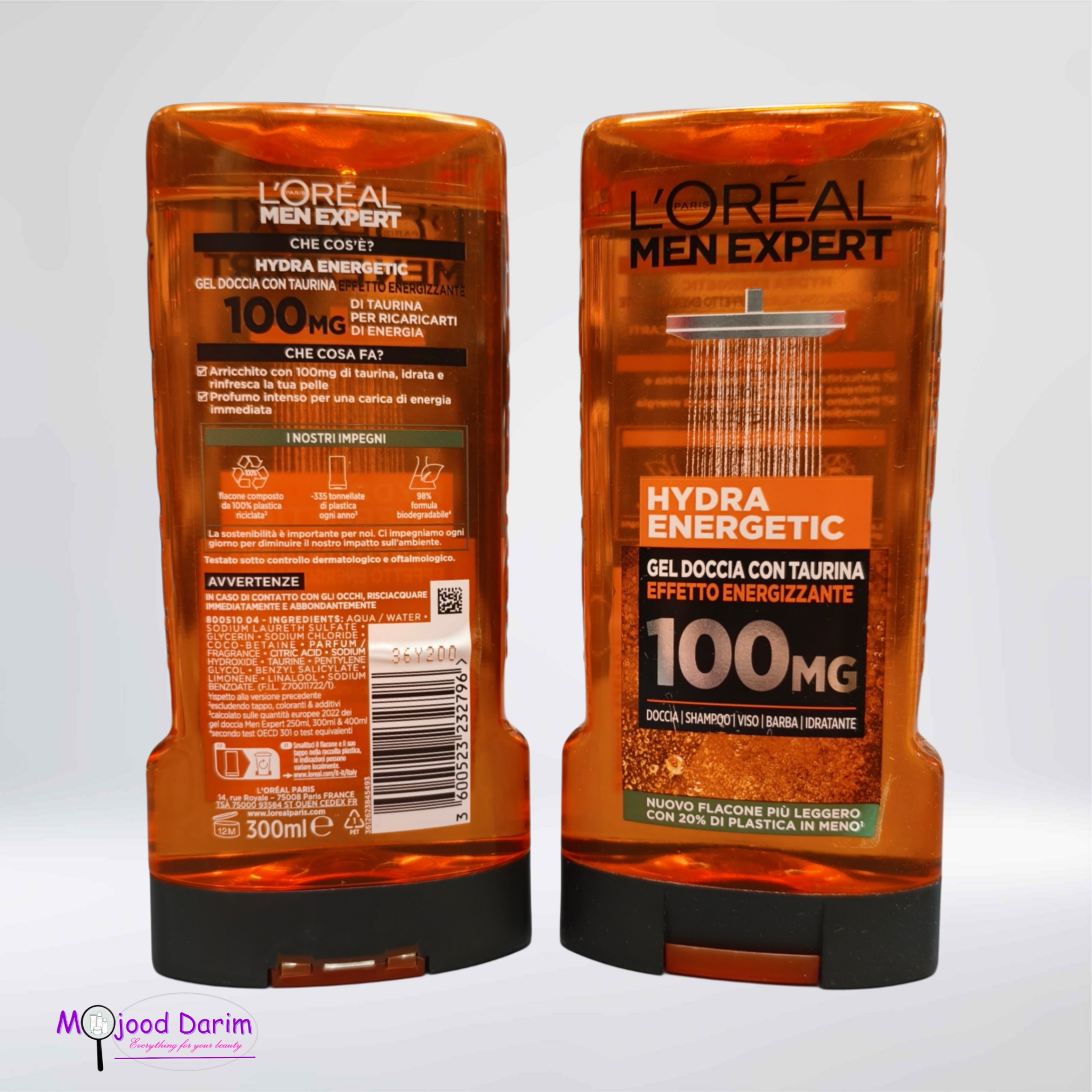 شامپو بدن اورئال ( اورال ) انرژی زا MG 100 | HYDRA ENERGETIC L’OREAL