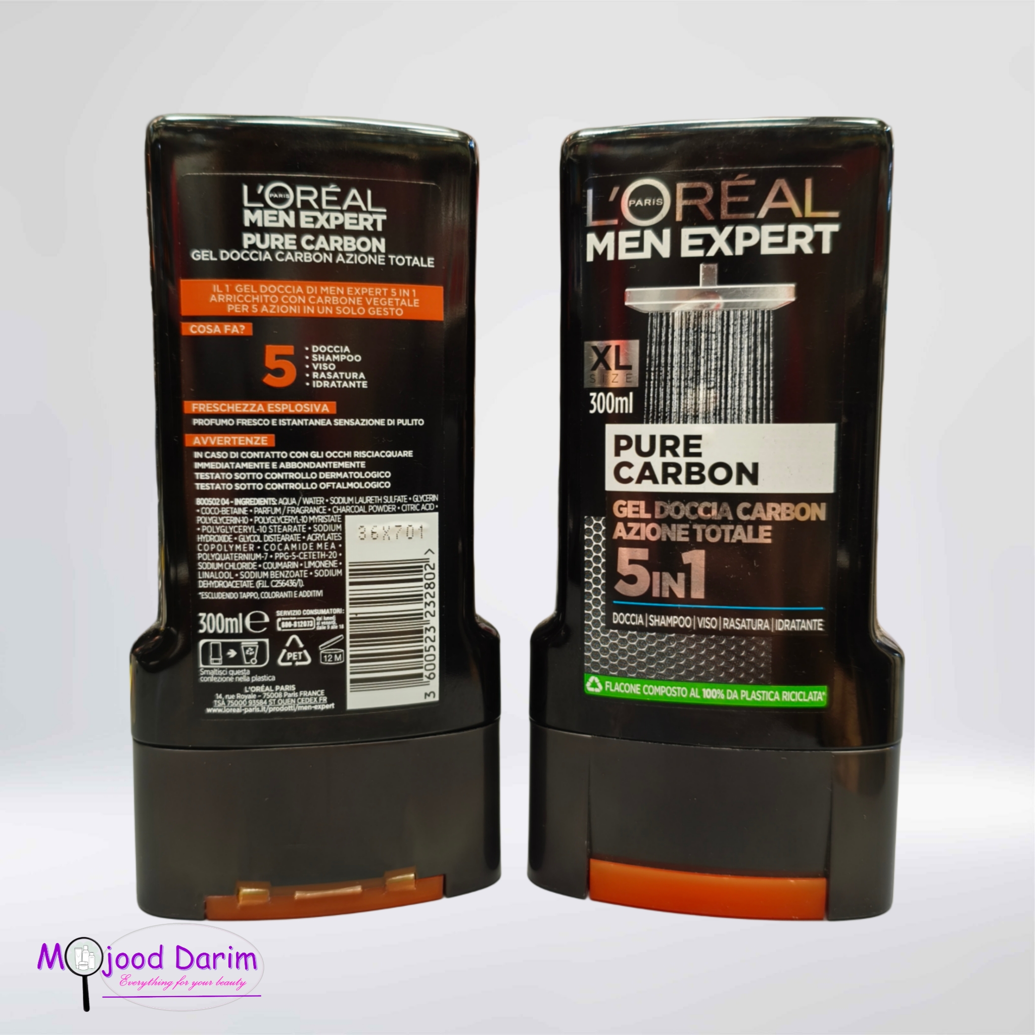 شامپو بدن اورئال ( اورال) کربن 5 در 1 | PURE CARBON L’OREAL