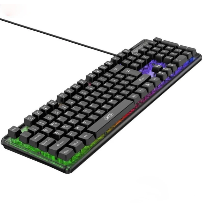 کیبورد سیمی RGB دار ایکس او (XO) مدل XO-KB-04