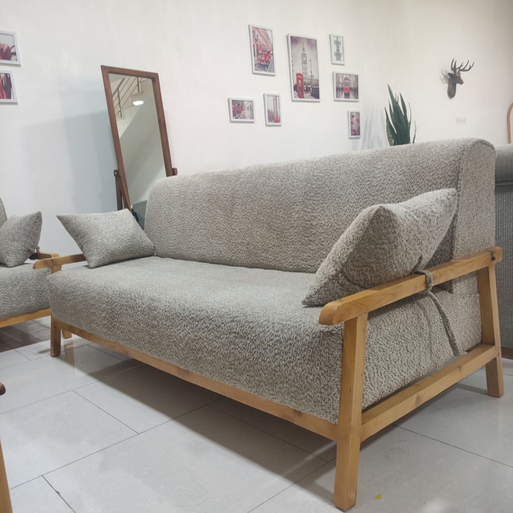 مبل السا مینیمال دسته چوبی — تصویر ۴