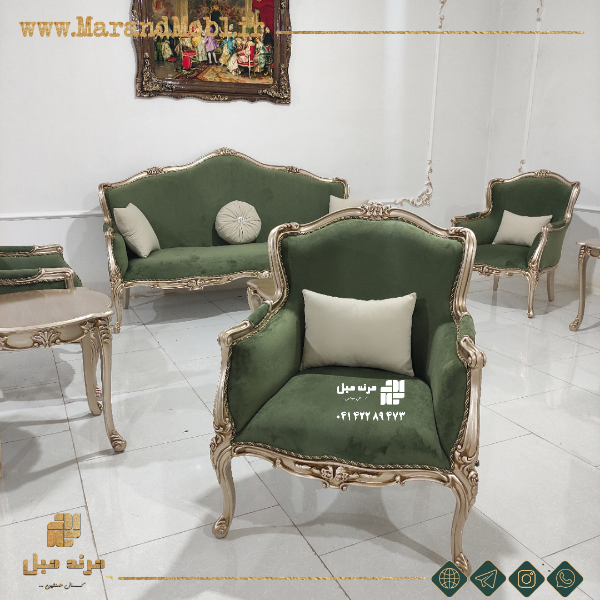 مبل نئو کلاسیک لورنزو 7 نفره — تصویر ۲