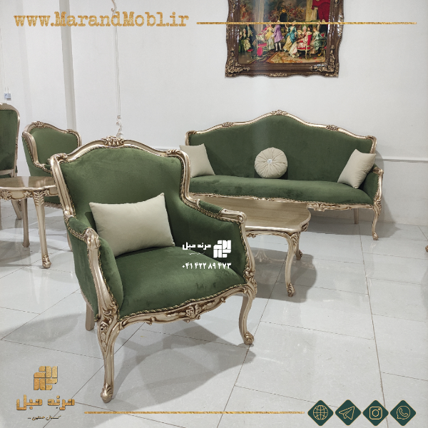 مبل نئو کلاسیک لورنزو 7 نفره — تصویر ۳