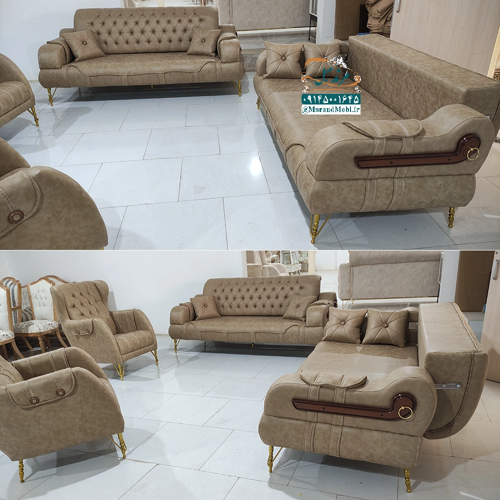 مبل راحتی 8 نفره چستر فرانسوی — تصویر ۵