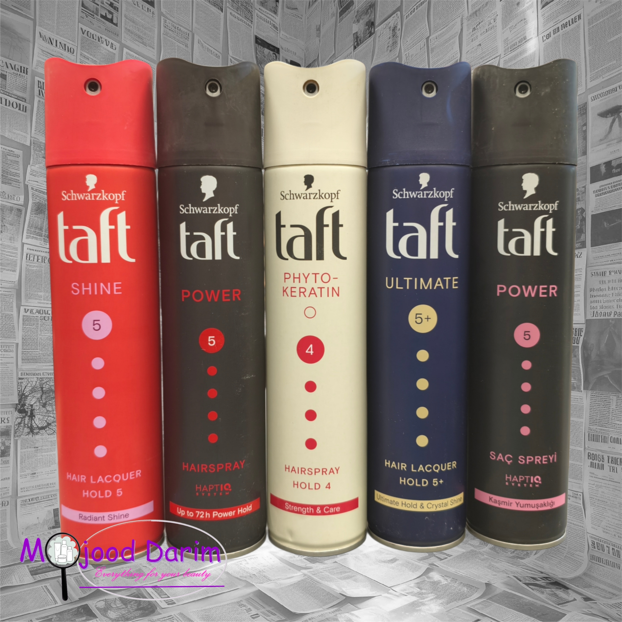 اسپری حالت دهنده و تافت taft مو شوارزکوف حجم 250 میل | TAFT Schwarzkopf