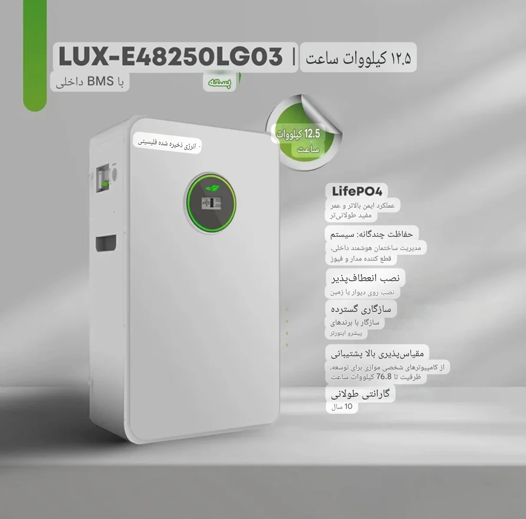 اینورتر و باتری خورشیدی Felicity ظرفیت 12.5kWh — تصویر ۴