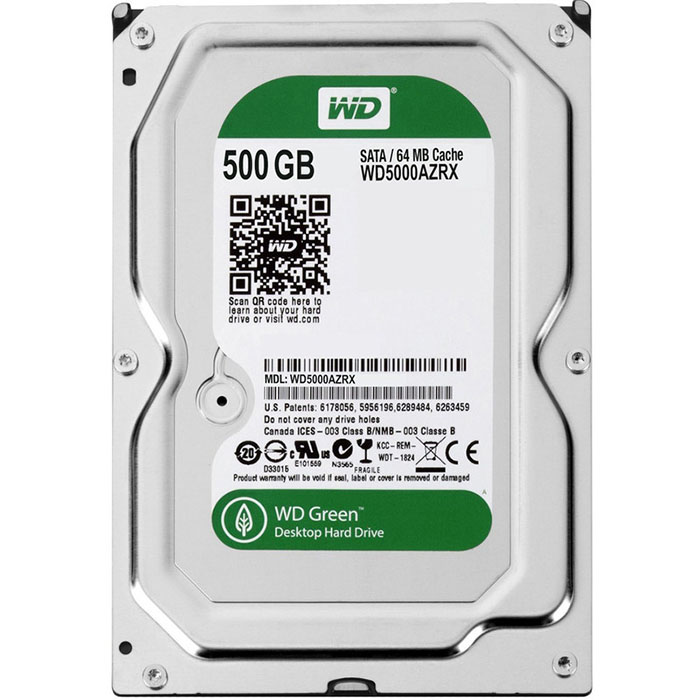 هارد استوک اینترنال دسکتاپ ۵۰۰ گیگابایت وسترن دیجیتال سبز مدل WD WD5000AZRX 500GB