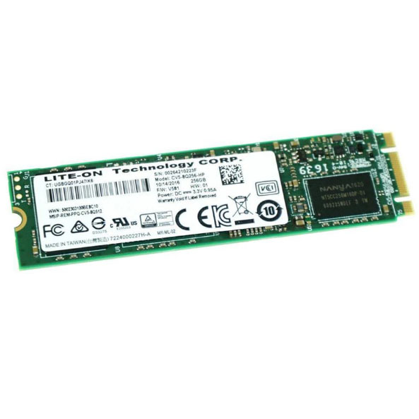 هارد استوک اس اس دی ۲۵۶ گیگابایت لایتون مدل SSD M2 256GB LITE-ON CV5-8Q256-HP دو شیار