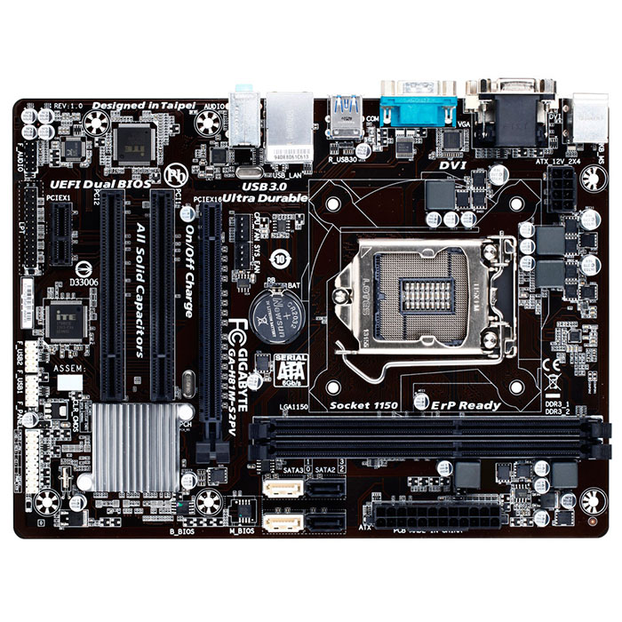 مادربرد استوک گیگابایت مدل GIGABYTE GA-H81M-S2PV